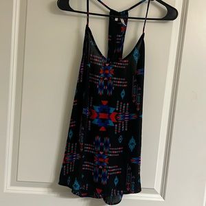 Aztec style spaghetti strap shirt